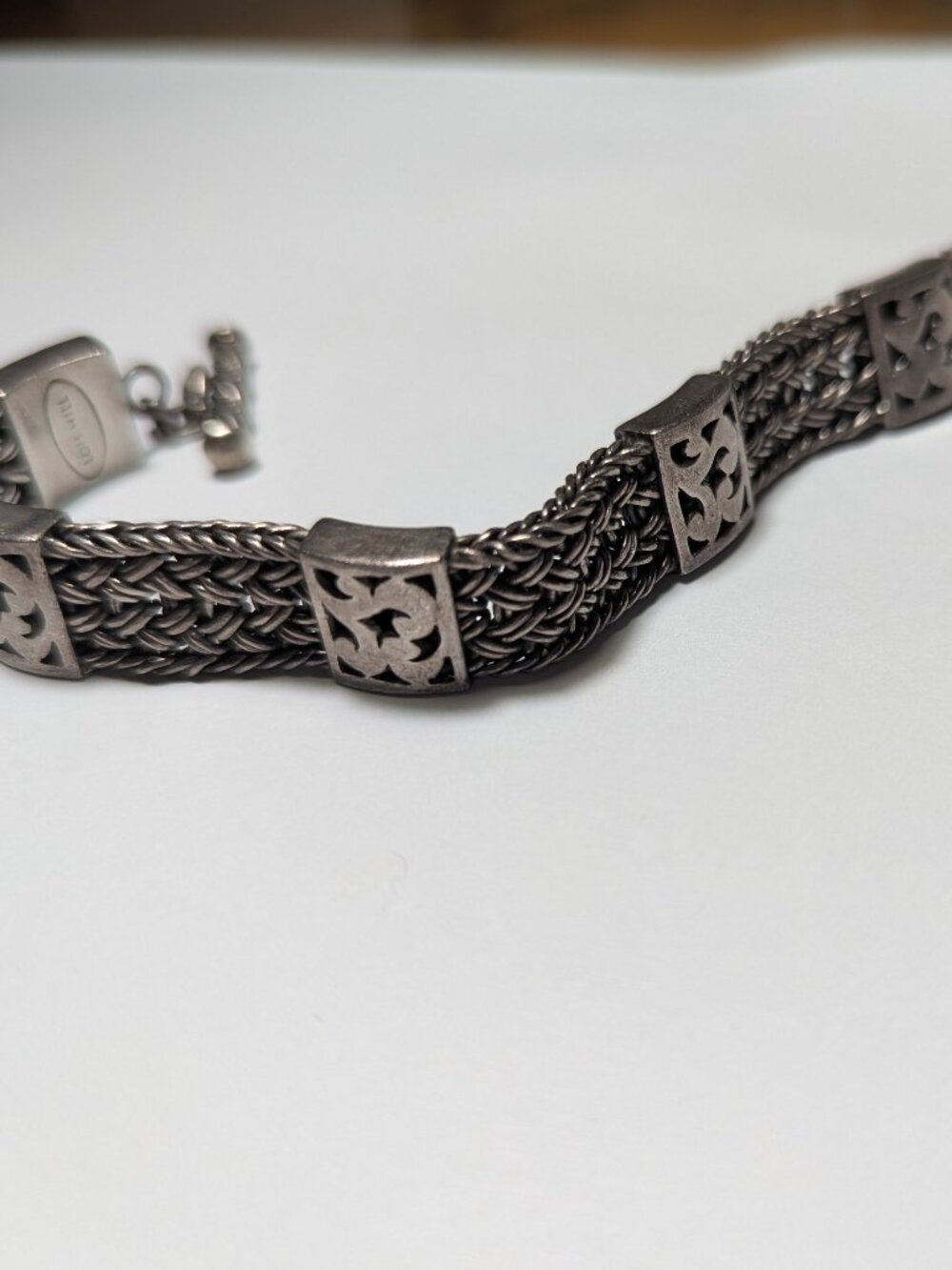 Lois Hill Sterling Silver Braided Bracelet 925